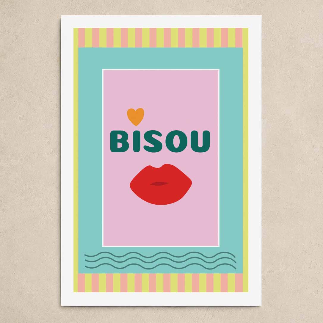 Affiche Bisou