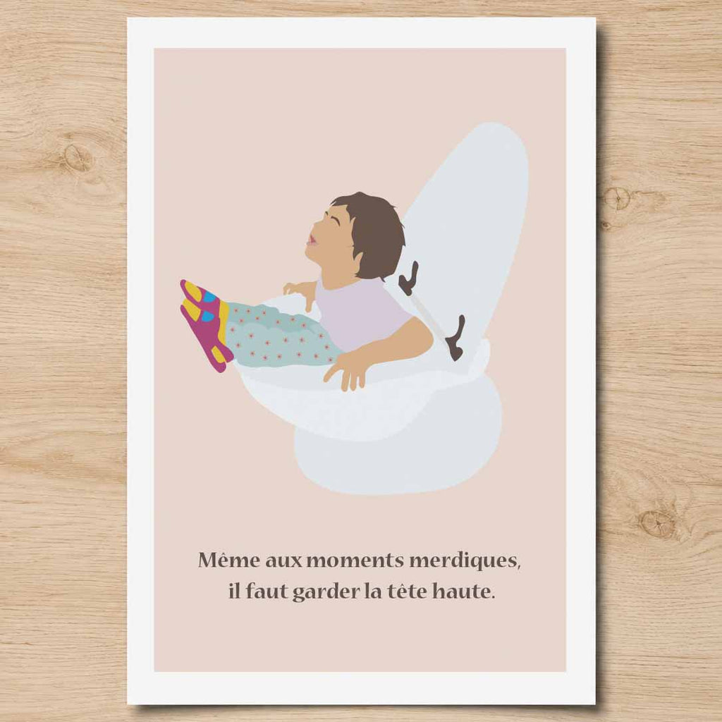 Affiche Moments Merdiques – Illustration drôle