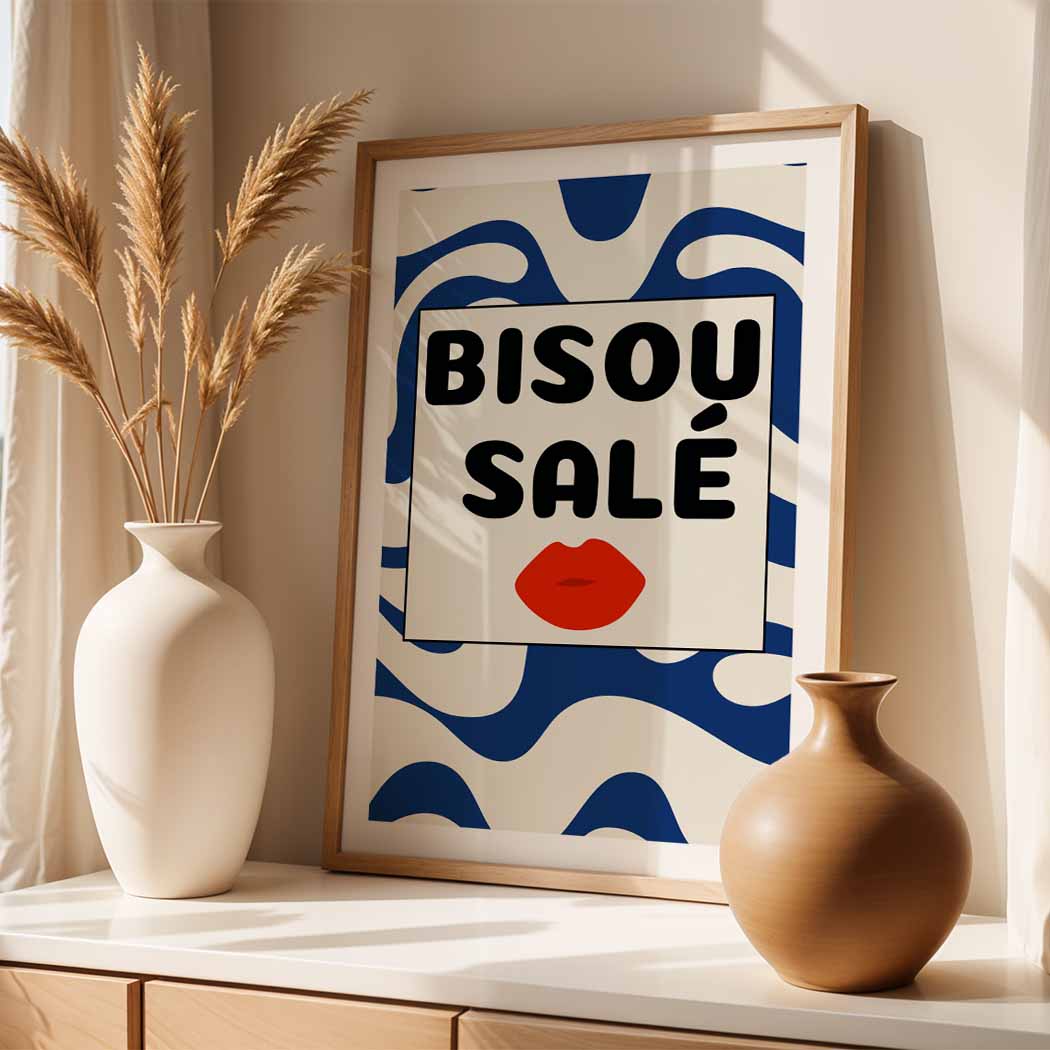 Affiche Bisou salé