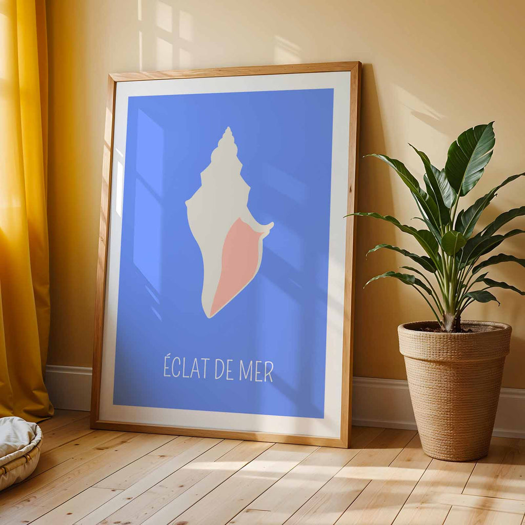 Affiche Éclat de Mer – Coquillage pastel