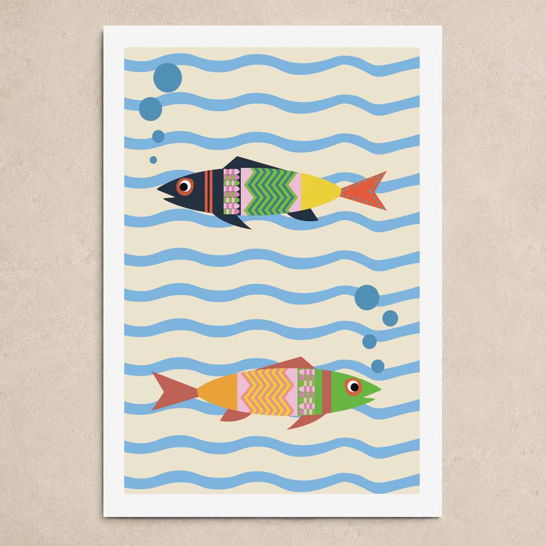 Affiche Poissons colorés