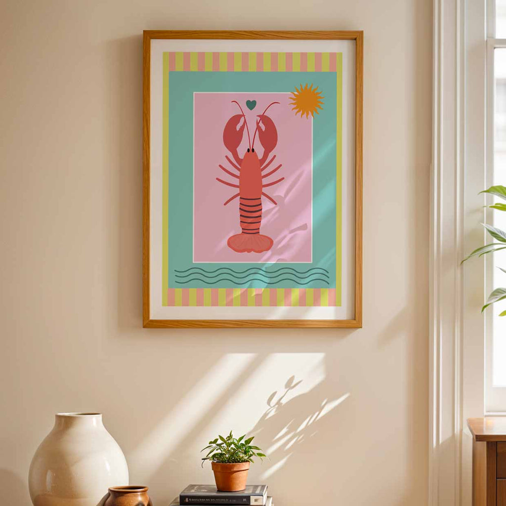 Colorful Lobster Poster